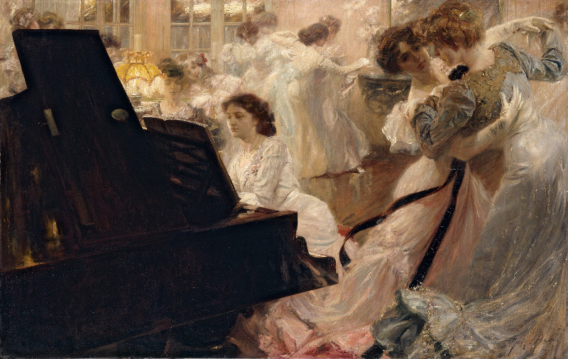 Paris 1900. La ville spectacle : Joseph-Marius Avy Bal blanc, 1903. Huile sur toile, 139 x 219 cm © Paris, Petit Palais / Roger-Viollet